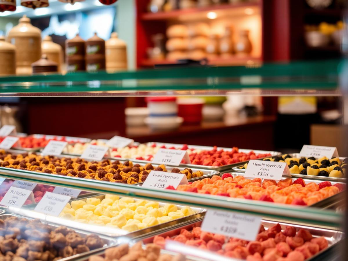 Sweet display counter